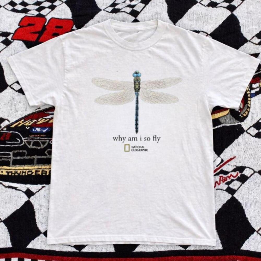 National Geographic Dragonfly T-Shirt Why Am I So Fly Graphic Tee